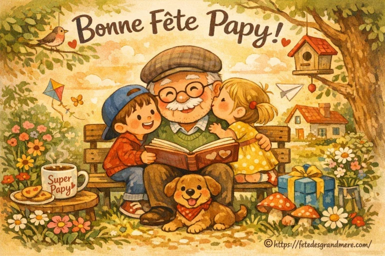 Fête des Grands Pères 2028 - Célébrez vos grands-pères ce dimanche d'octobre