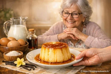Flan vanillé : recette simple pour gâter mamie à table