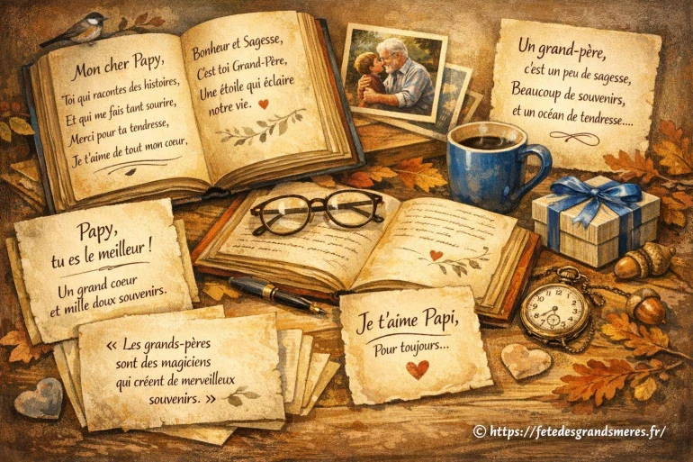 Poèmes et citations pour la fête des grands-pères à partager