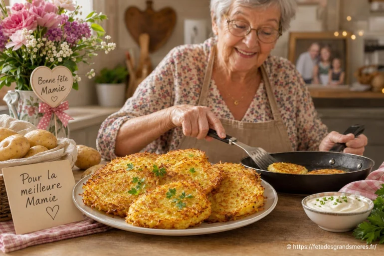 Galettes de pommes de terre dorées : la recette parfaite pour mamie