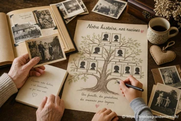 Rédiger ensemble l’histoire ou l’arbre généalogique de la famille