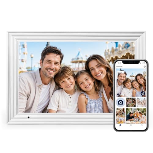 AEEZO Cadre Photo Numérique WiFi 10,1 Pouces, 32GB, Cadre Ph