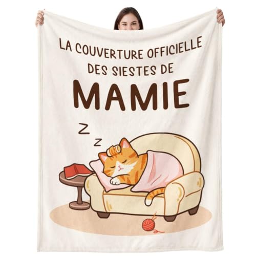 CheriGift Cadeau Mamie, Cadeau Anniversaire Mamie, Couvertur