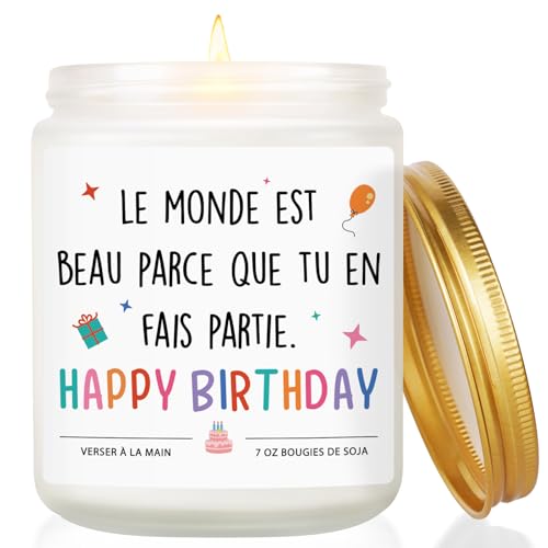 Bougie Parfumée Cadeau Anniversaire Femme
