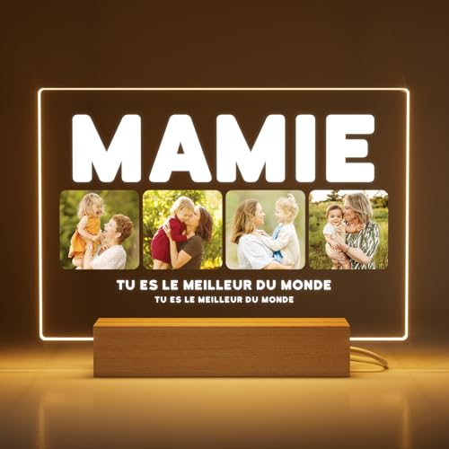 Greatminer Cadeau Mamie avec Photo et Dédicace - Idée Cadeau