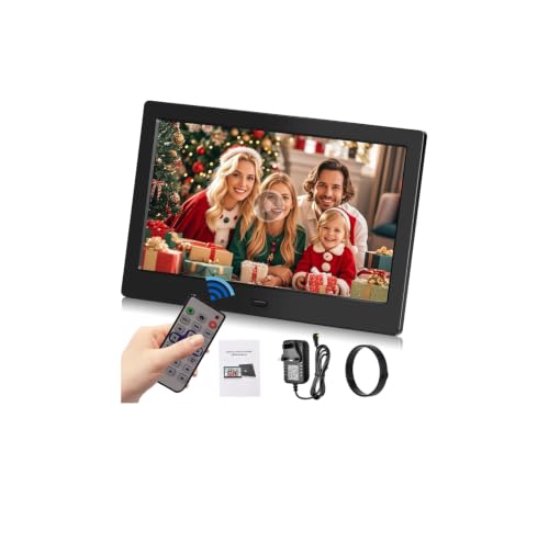 TEKXDD Cadre Photo Numérique 10,1 Pouces sans WiFi avec Télé