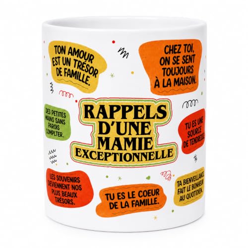 Mug personnalisé Mamie Cadeau Anniversaire