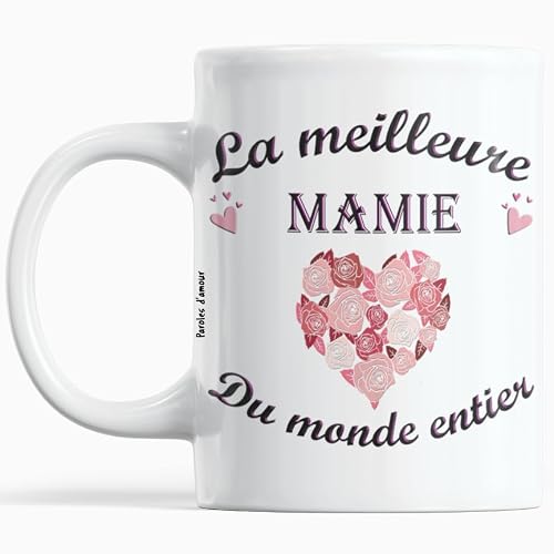 Cadeau Bonne fete Mamie Mug Anniversaire Noel la meilleure M